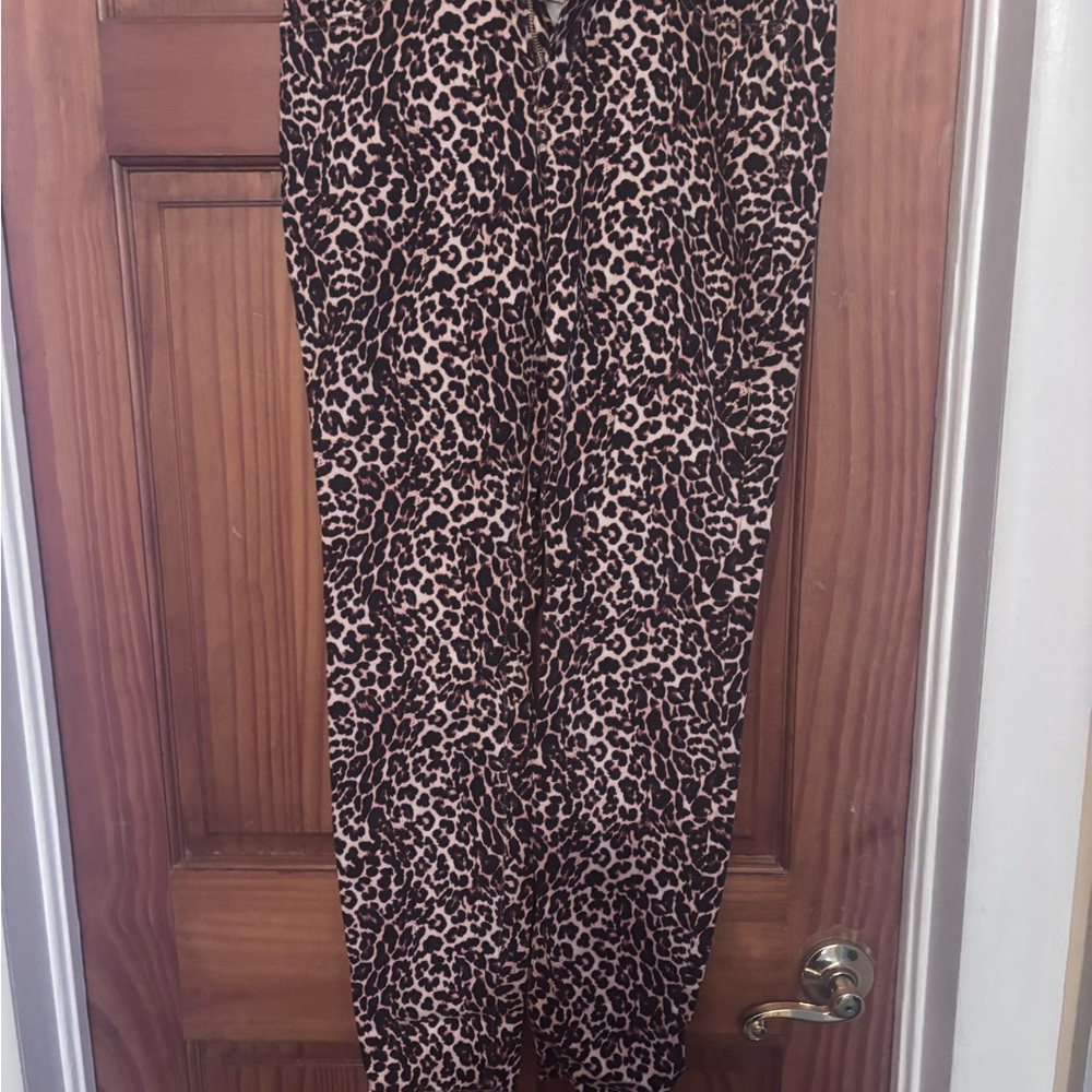INC International Concepts Leopard Print Skinny Mid-rise Pants